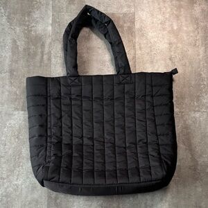 GAP Puffer Tote Bag Black
